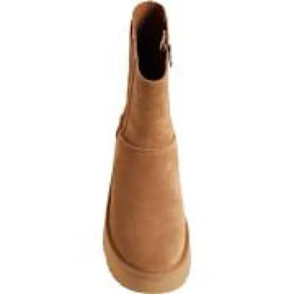 UGG Women's Classic Twin Seam New Heights Chestnut Suede Platform Boots US7/9/10 - Picture 4 of 8